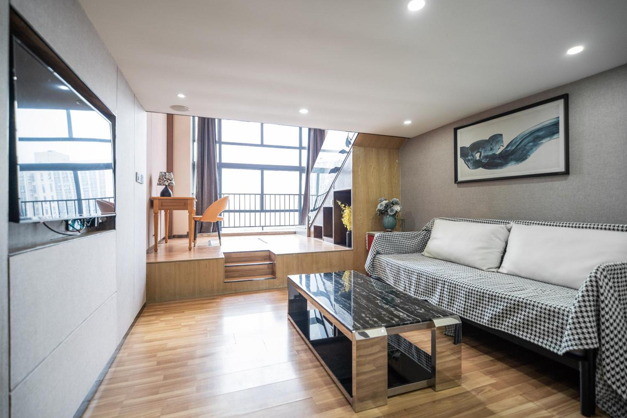 Lavendar Duplex Apartment قوانغتشو المظهر الخارجي الصورة